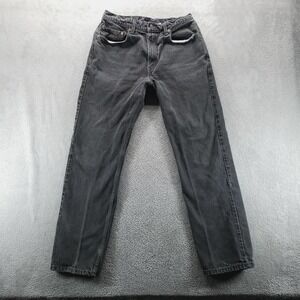 VTG 505 Levis Jeans Mens 34x32 Black‎ Regular Straight Mid Rise 90s Denim